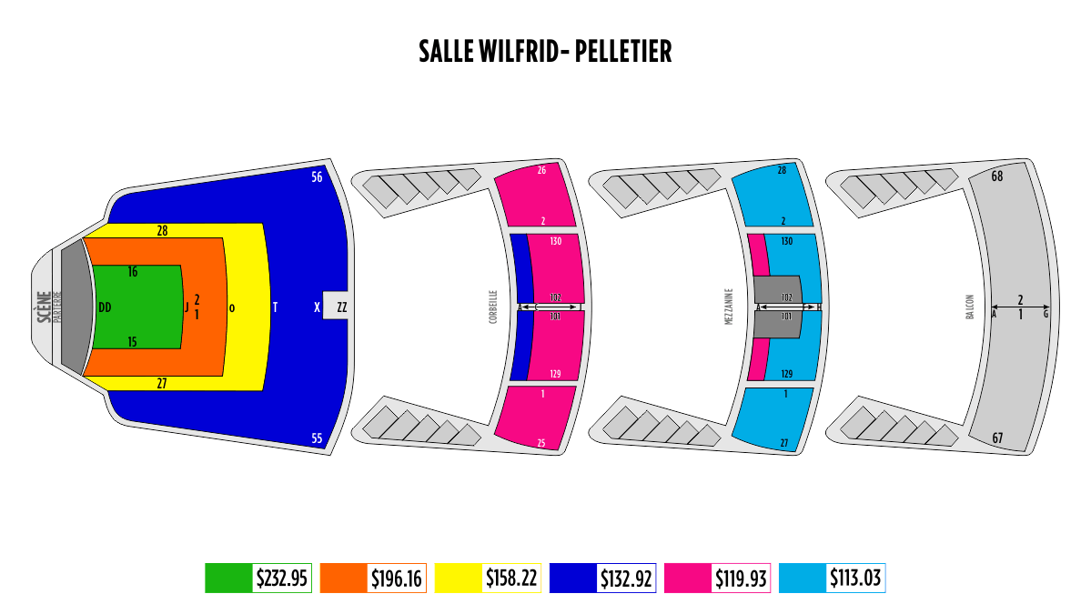 Wilfrid Pelletier Seating Chart