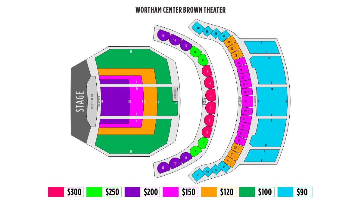 Brown Theater Houston Seating Chart