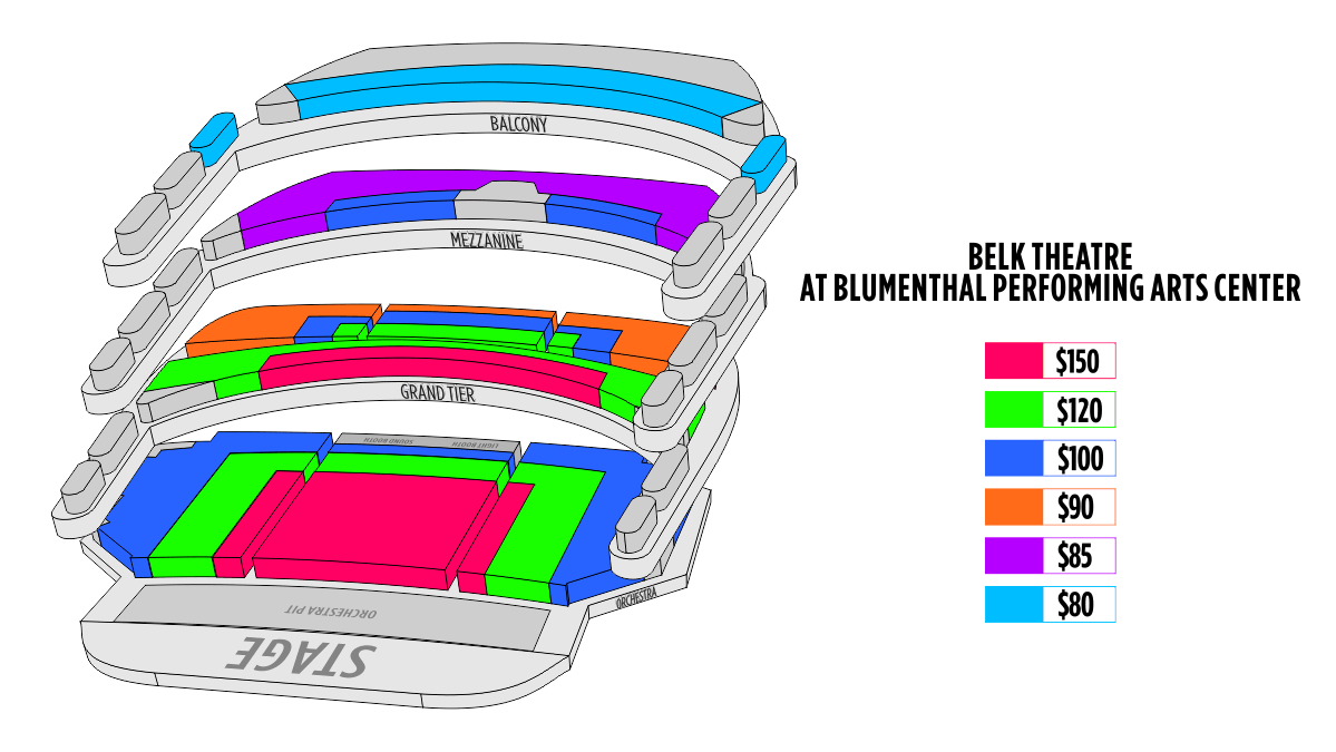 Belk Theater Seating Chart With Seat Numbers